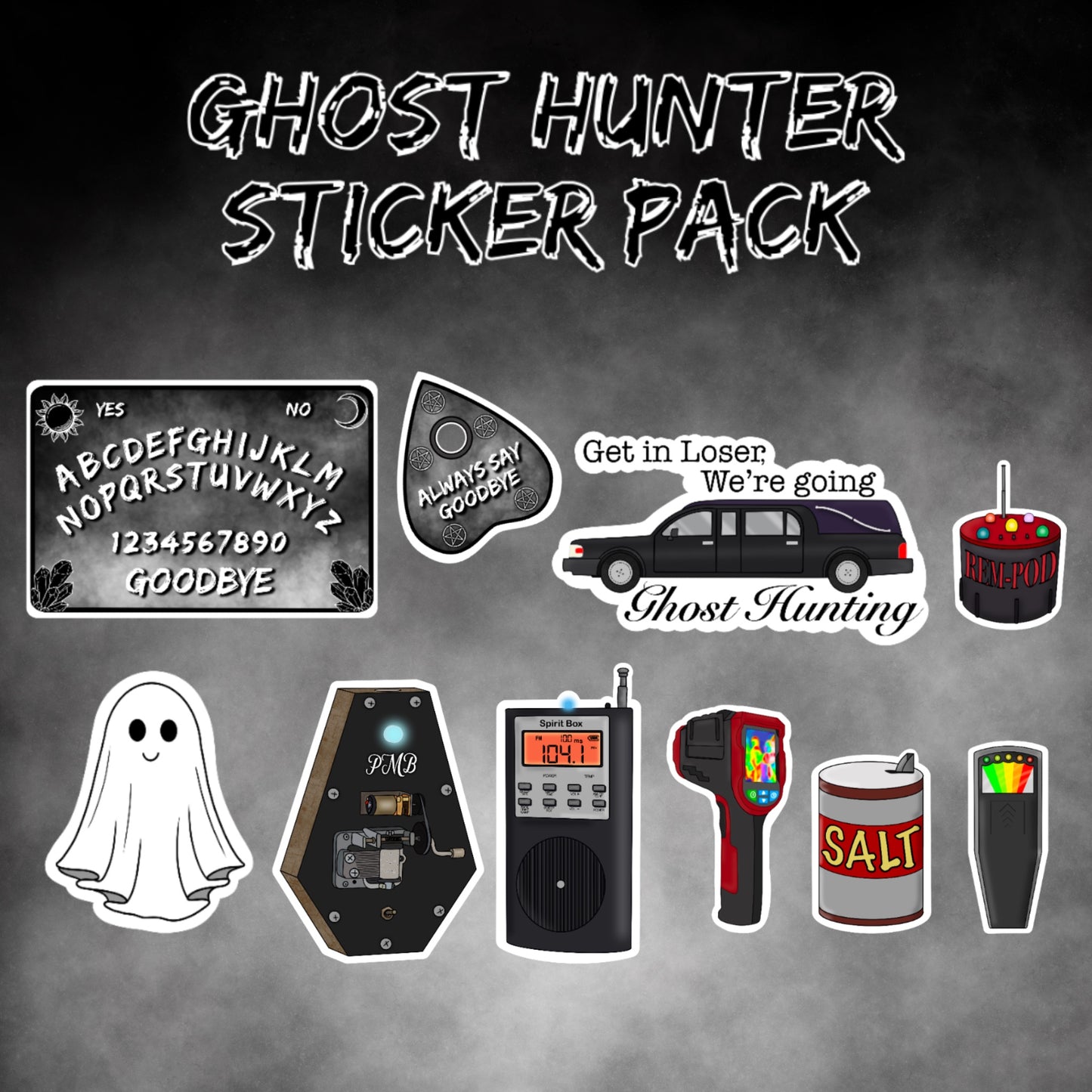Ghost Hunting Sticker Pack
